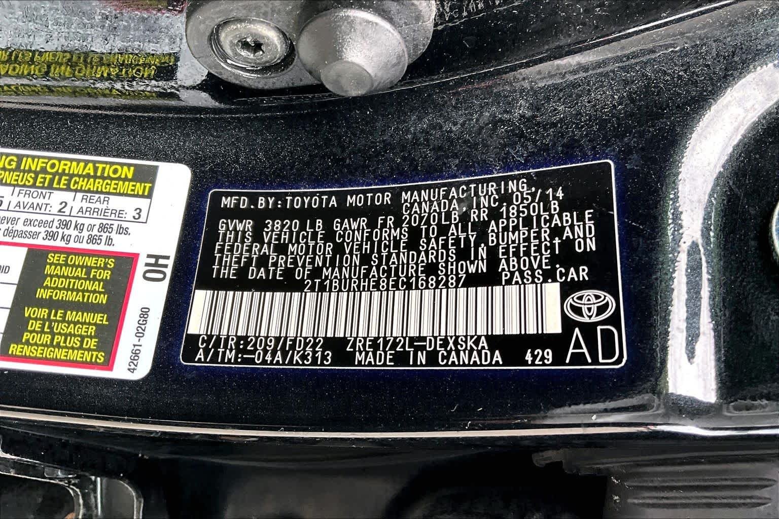 Used 2014 Black Sand Mica Toyota S Plus image 34
