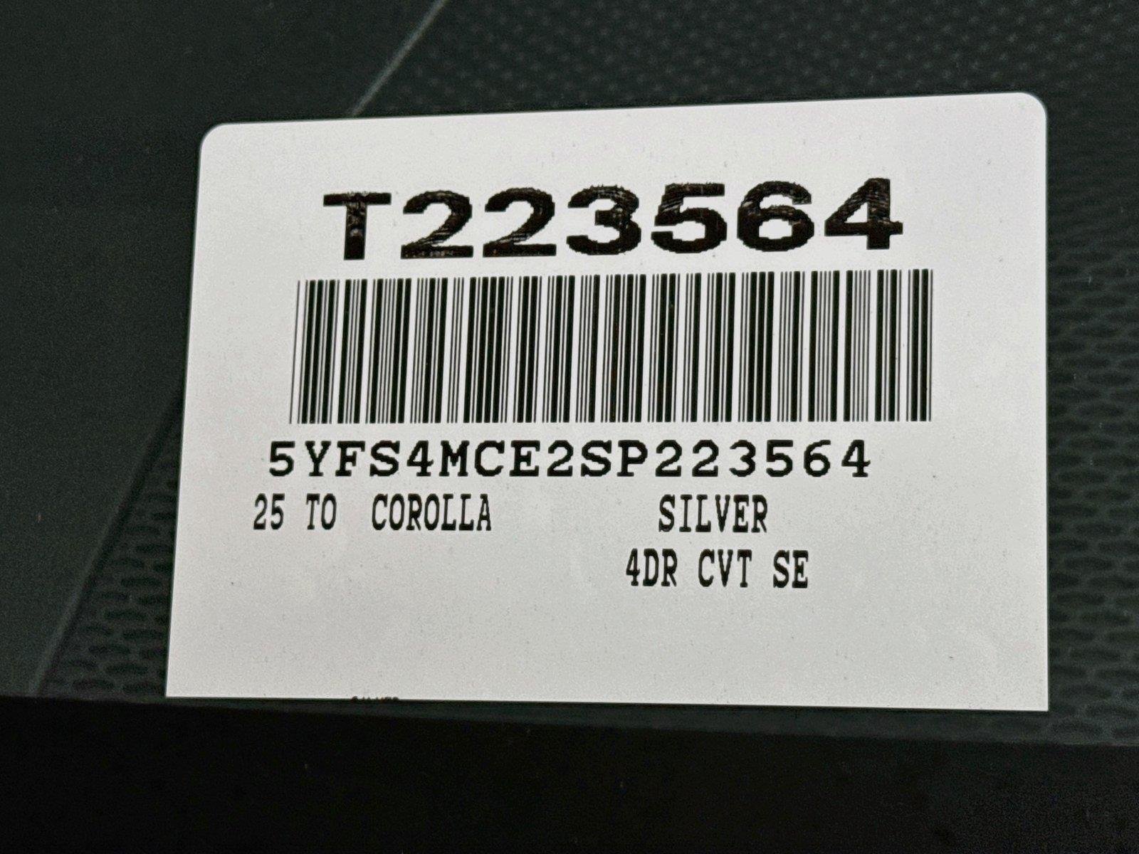 Certified Used 2025 Classic Silver Metallic Toyota SE image 43
