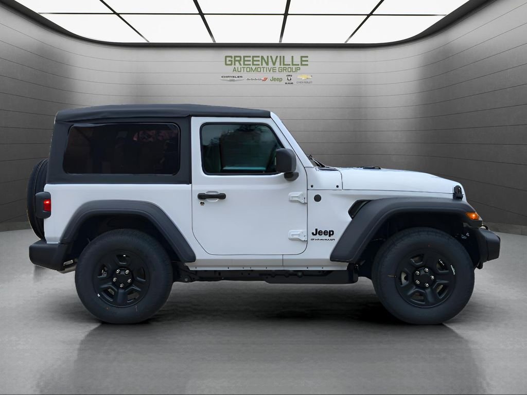 New 2026 Bright White Clear-Coat Exterior Paint Jeep 2DR Sport image 8