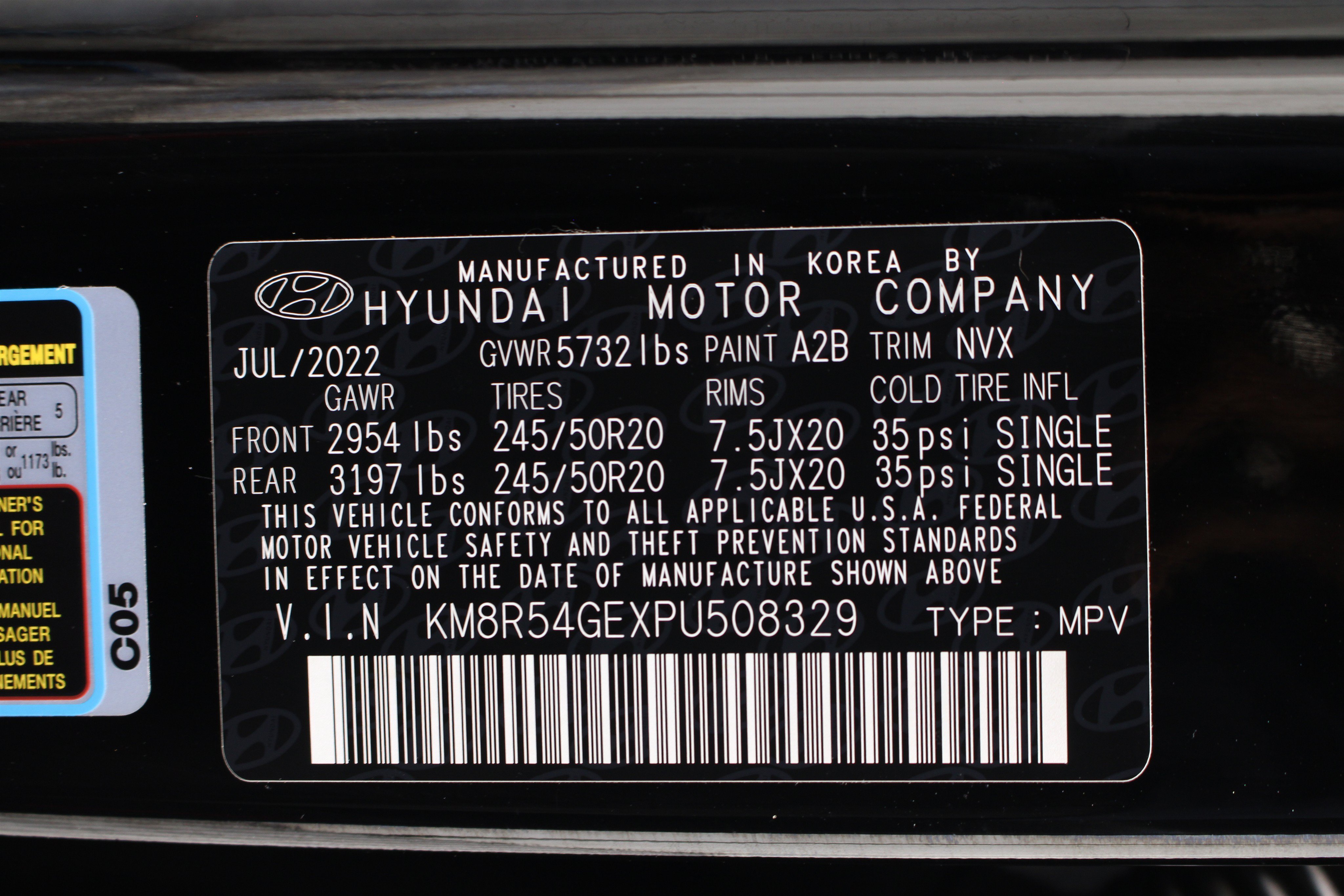 Used 2023 Abyss Black Pearl Hyundai Limited image 44