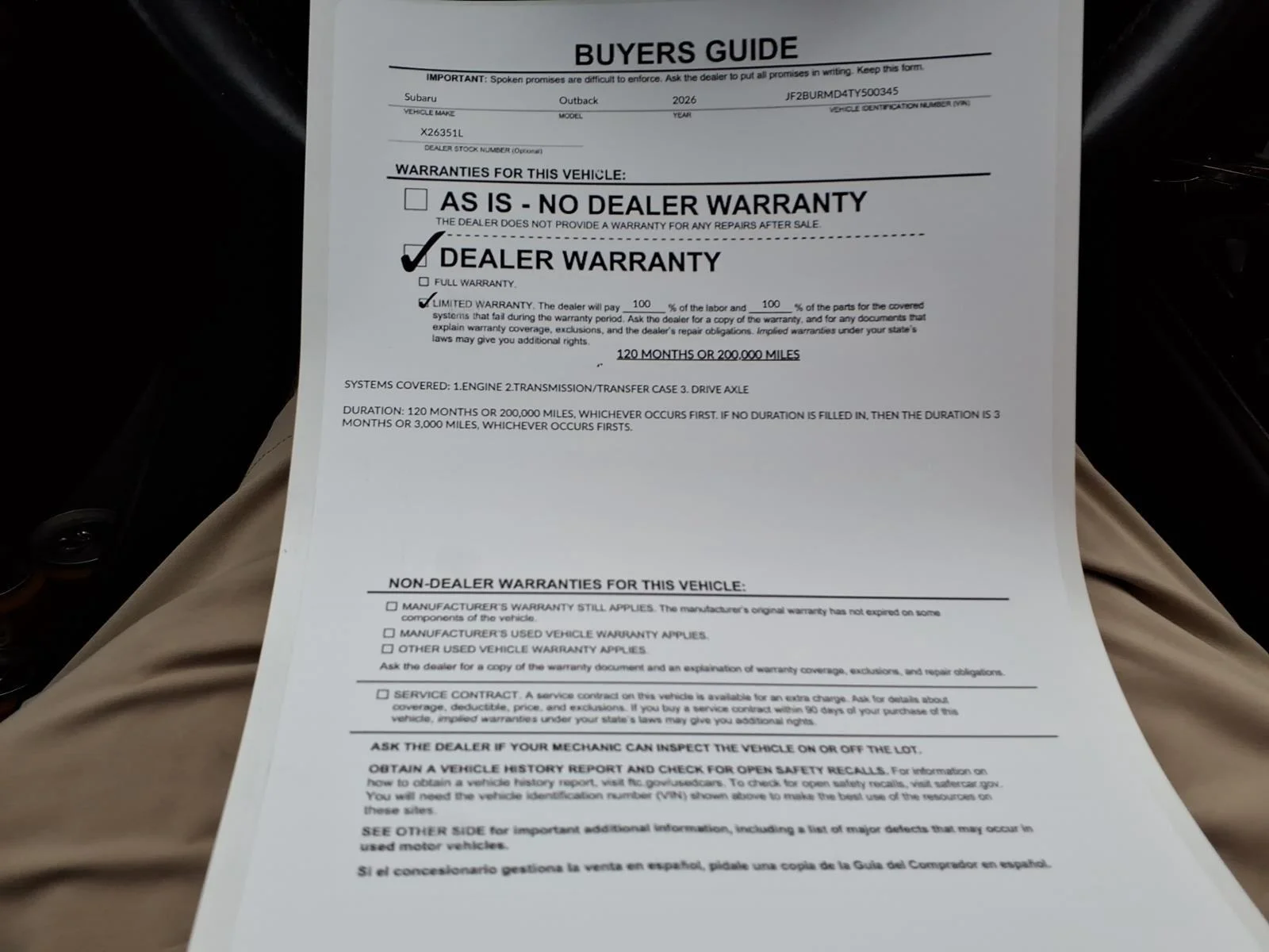 Certified Used 2026 Magnetite Gray Metallic Subaru Wilderness image 35