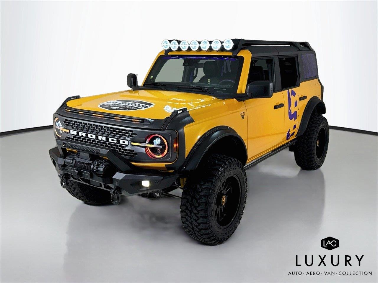 Used 2022 Cyber Orange Metallic Tricoat Ford Badlands | Custom Build for Joe Burrow Foundation image 4