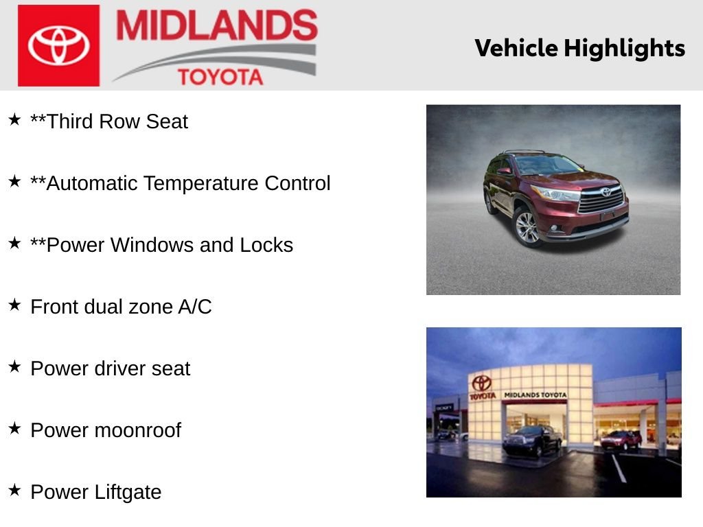 Used 2015 Red Toyota XLE V6 image 2