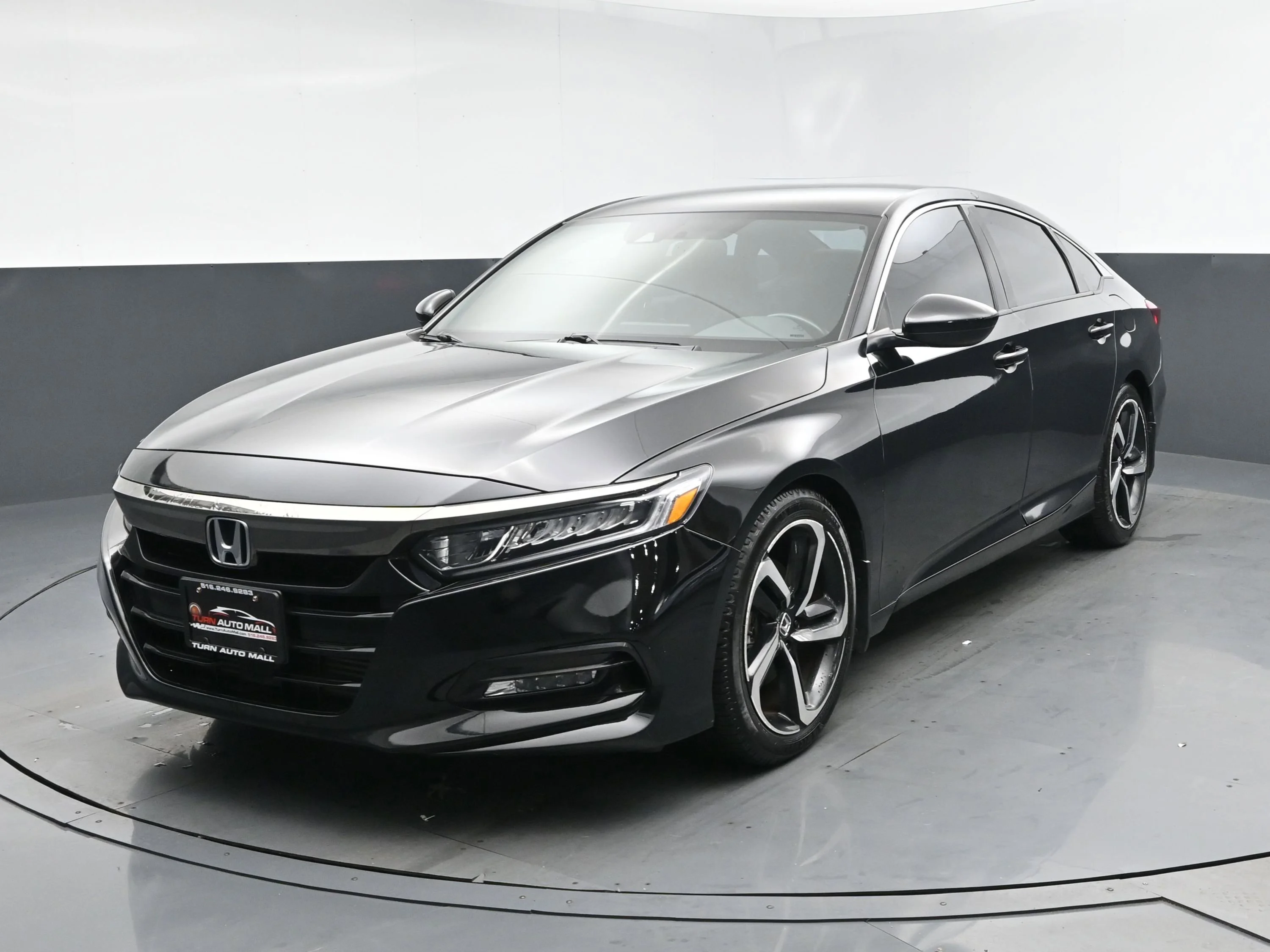 Used 2018 Crystal Black Pearl Honda Sport 1.5T image 1