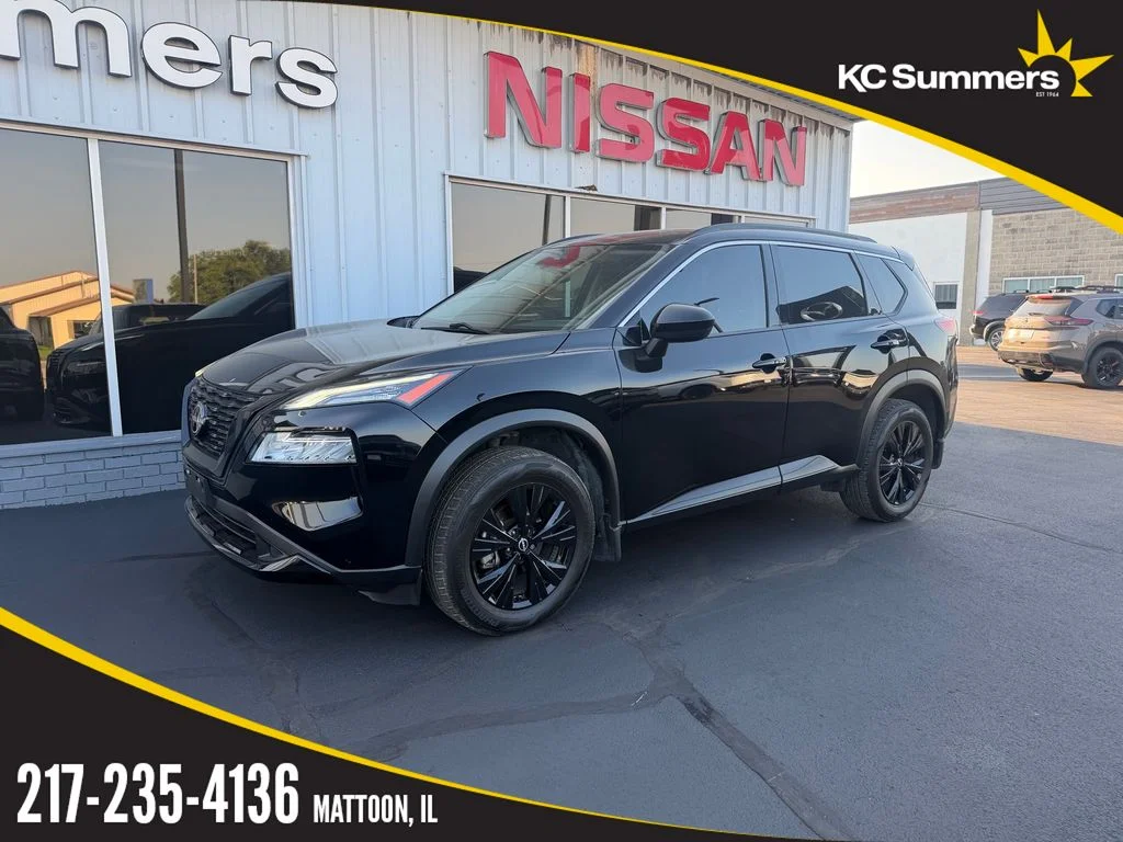 Certified Used 2023 Super Black Nissan SV image 1