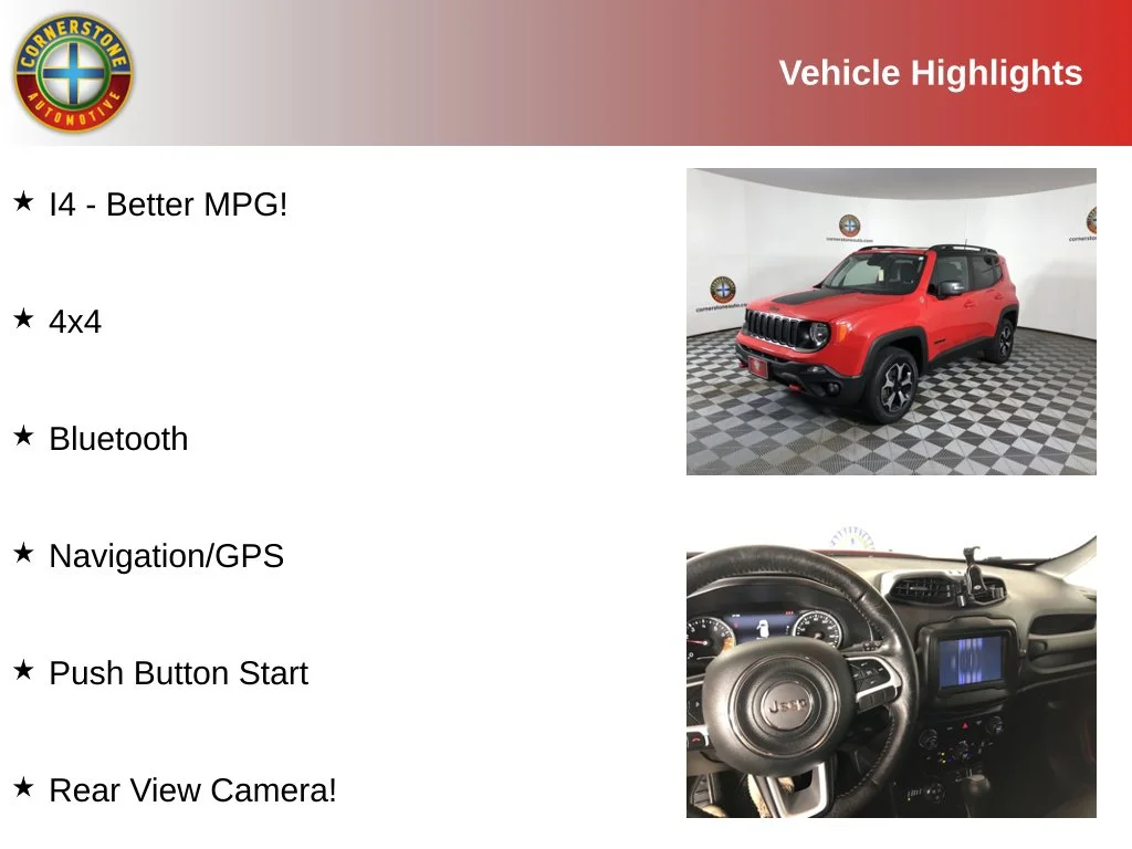 Used 2019 Jeep Renegade Trailhawk with VIN ZACNJBC14KPK71172 for sale in Elk River, MN