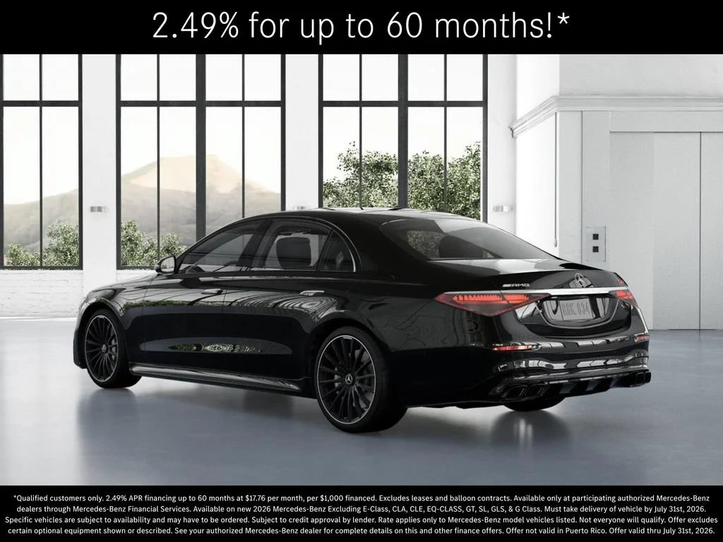 New 2026 Obsidian Black Metallic Mercedes-Benz AMG® S 63 E 4MATIC Sedan image 71