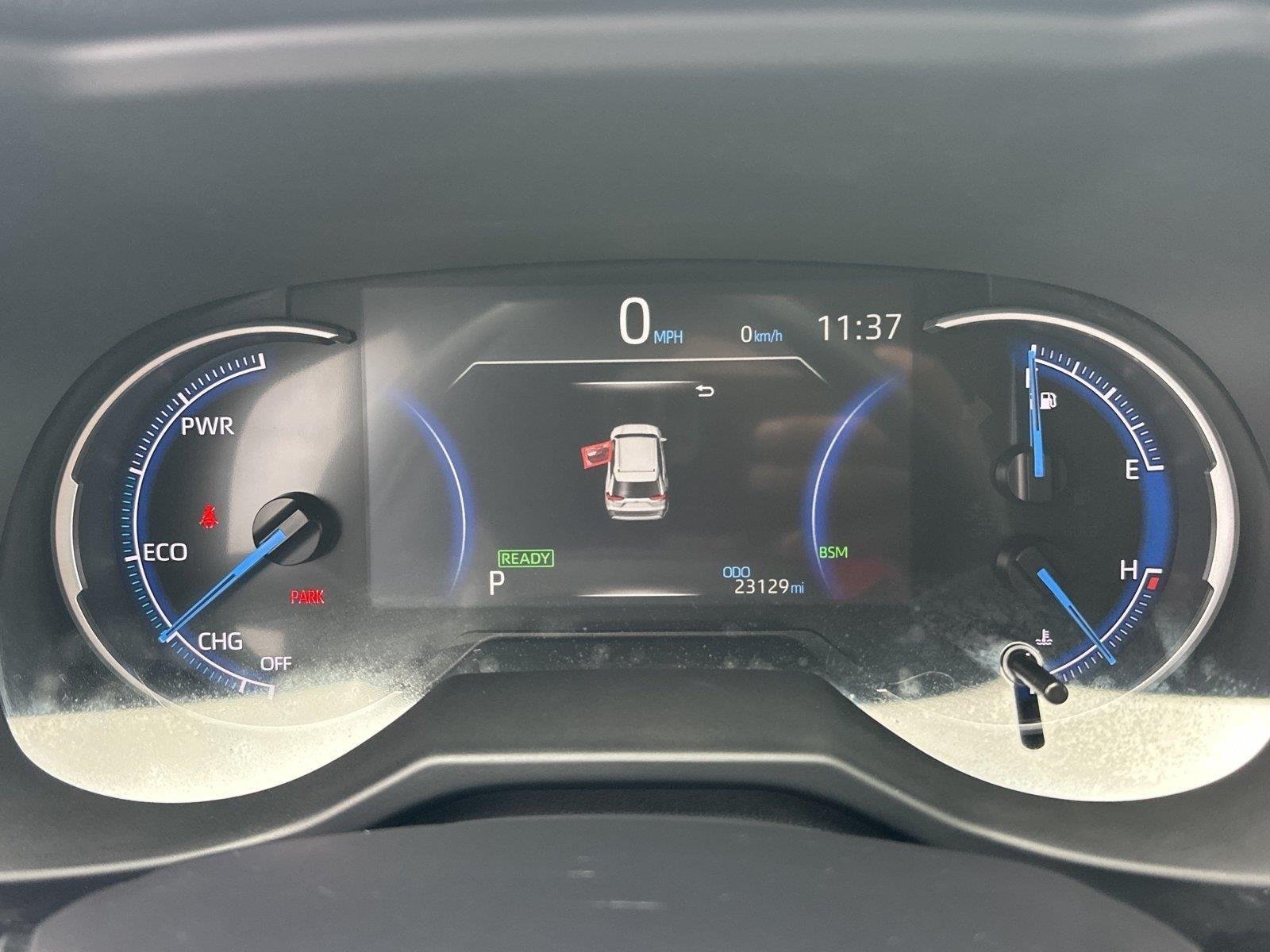 Used 2025 Silver Sky Metallic Toyota Hybrid SE image 12