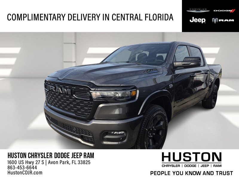 Granite Crystal Metallic Clear-Coat Exterior Paint 2026 RAM 1500 Lone Star Crew Cab 4WD Pickup Truck Four-Wheel Drive