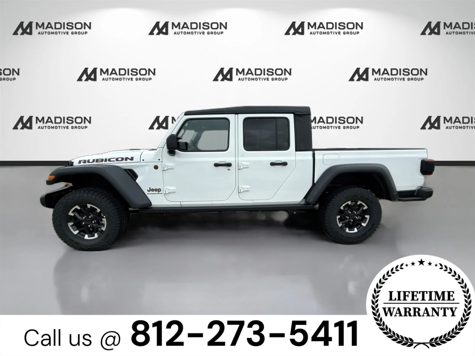 New 2025 Bright White Clearcoat Jeep Rubicon image 8