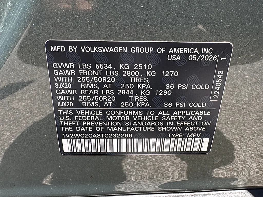 New 2026 Avocado Green Pearl Volkswagen 2.0T SE w/Technology FWD image 37