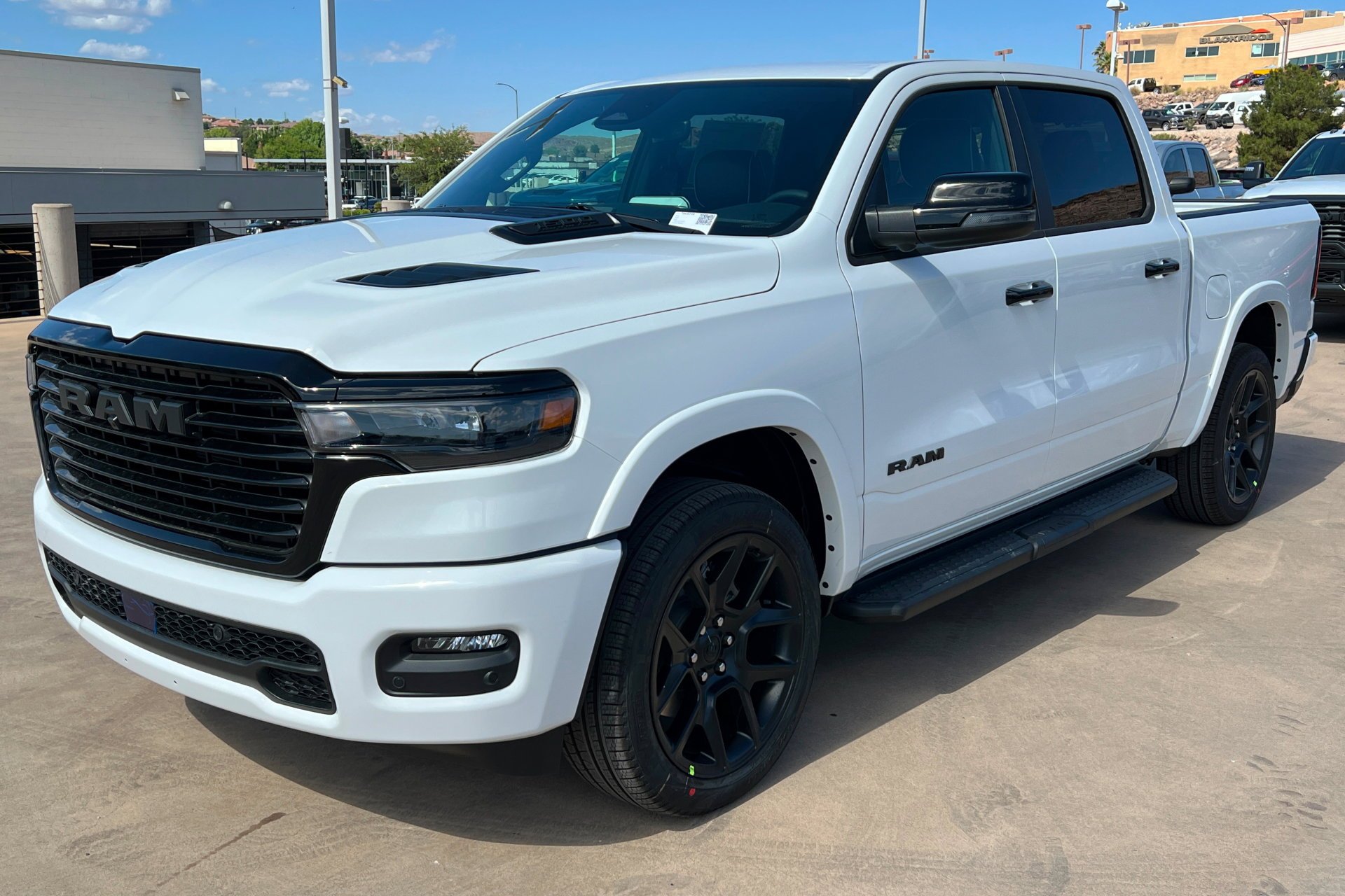 New 2026 Bright White Clear-Coat Exterior Paint RAM Laramie image 1