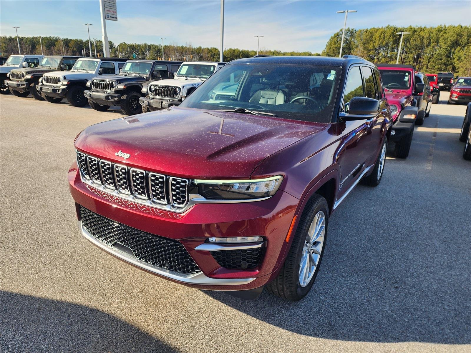 Used 2025 Velvet Red Pearlcoat Jeep Summit image 3