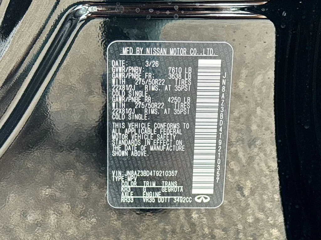 New 2026 BLACK OBSIDIAN INFINITI Luxe 2WD image 35