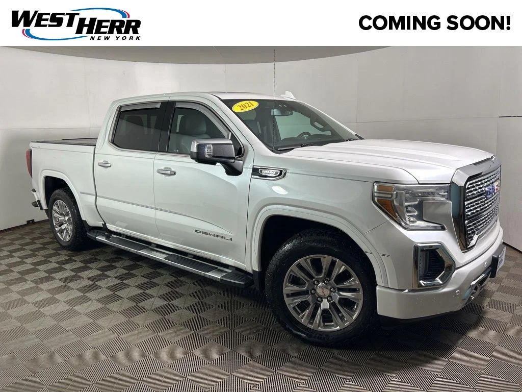 Used 2021 White Frost GMC Denali image 1