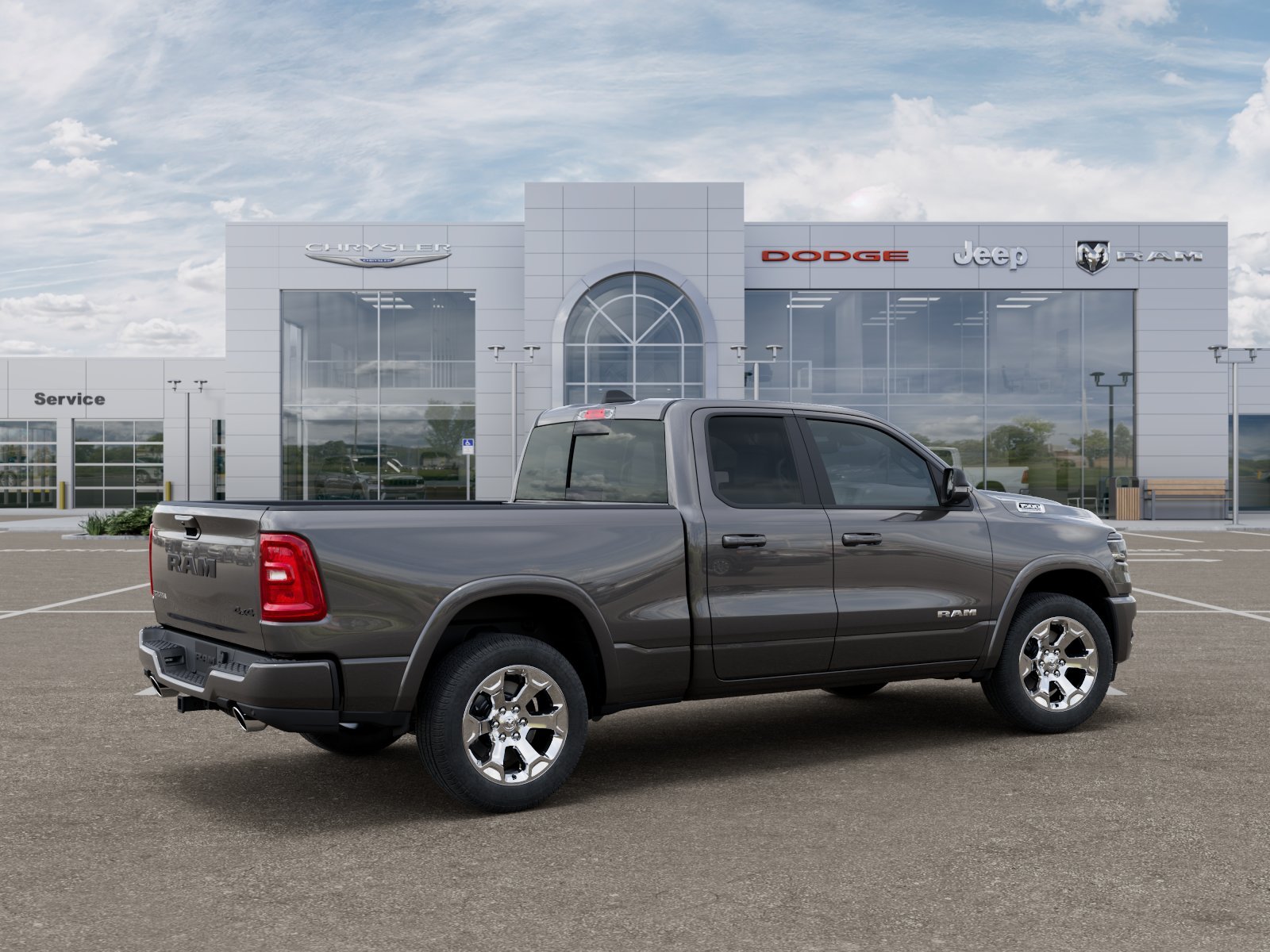 New 2026 Granite Crystal Metallic Clear-Coat Exterior Paint RAM Big Horn/Lone Star image 18