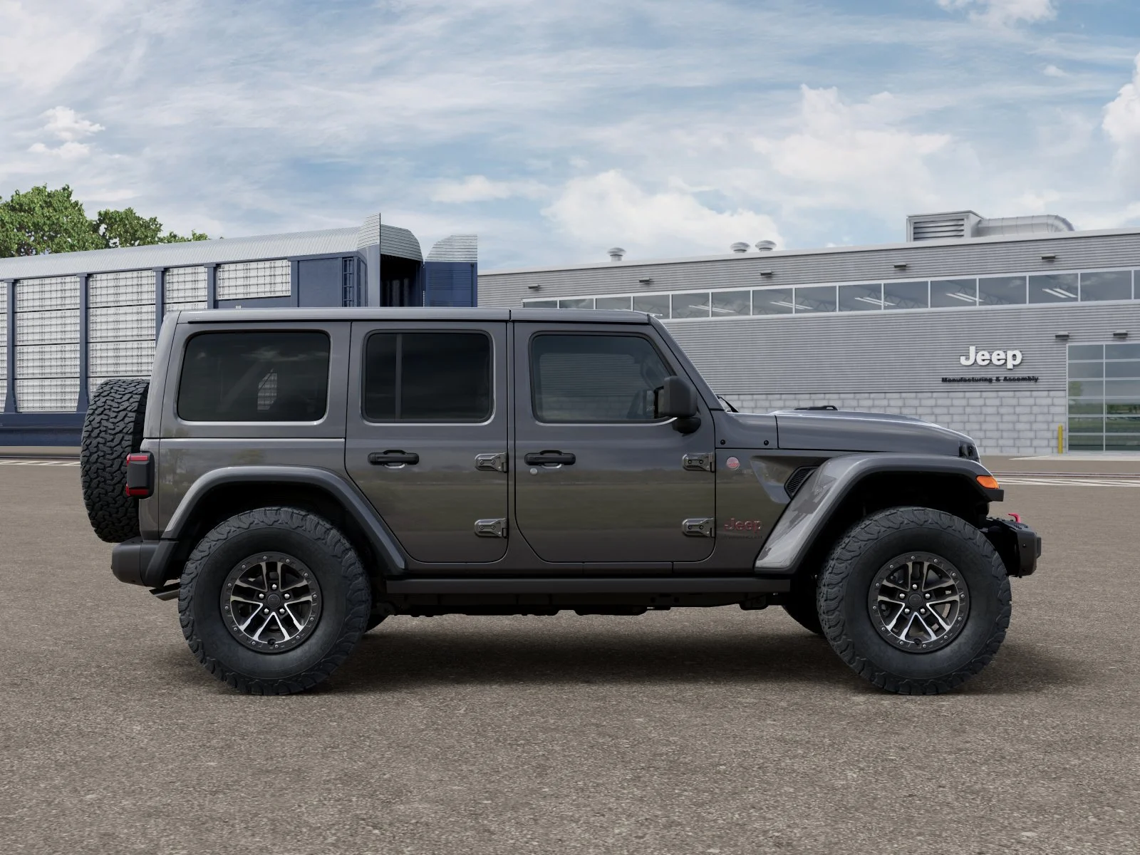 New 2026 Granite Crystal Metallic Clear-Coat Exterior Paint Jeep Rubicon X image 30