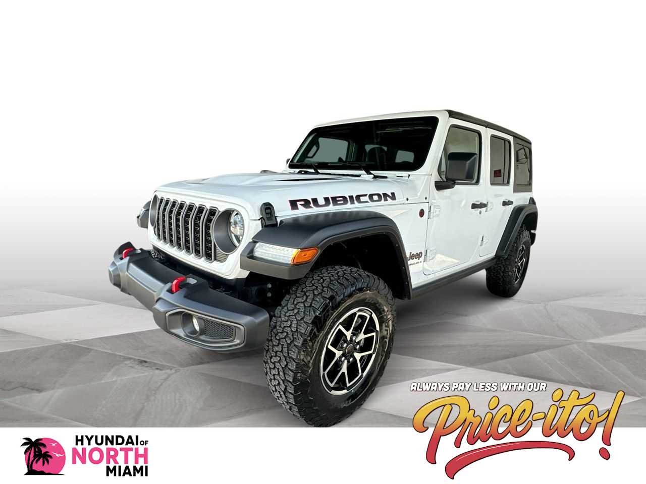 Used 2026 Bright White Clearcoat Jeep Rubicon image 1