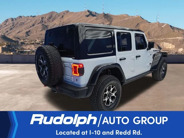 Used 2022 Bright White Clearcoat Jeep Unlimited Rubicon image 5