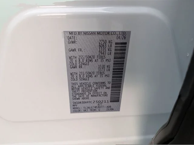 New 2026 Everest White Pearl TriCoat / Super Black Two-tone Nissan Platinum image 37