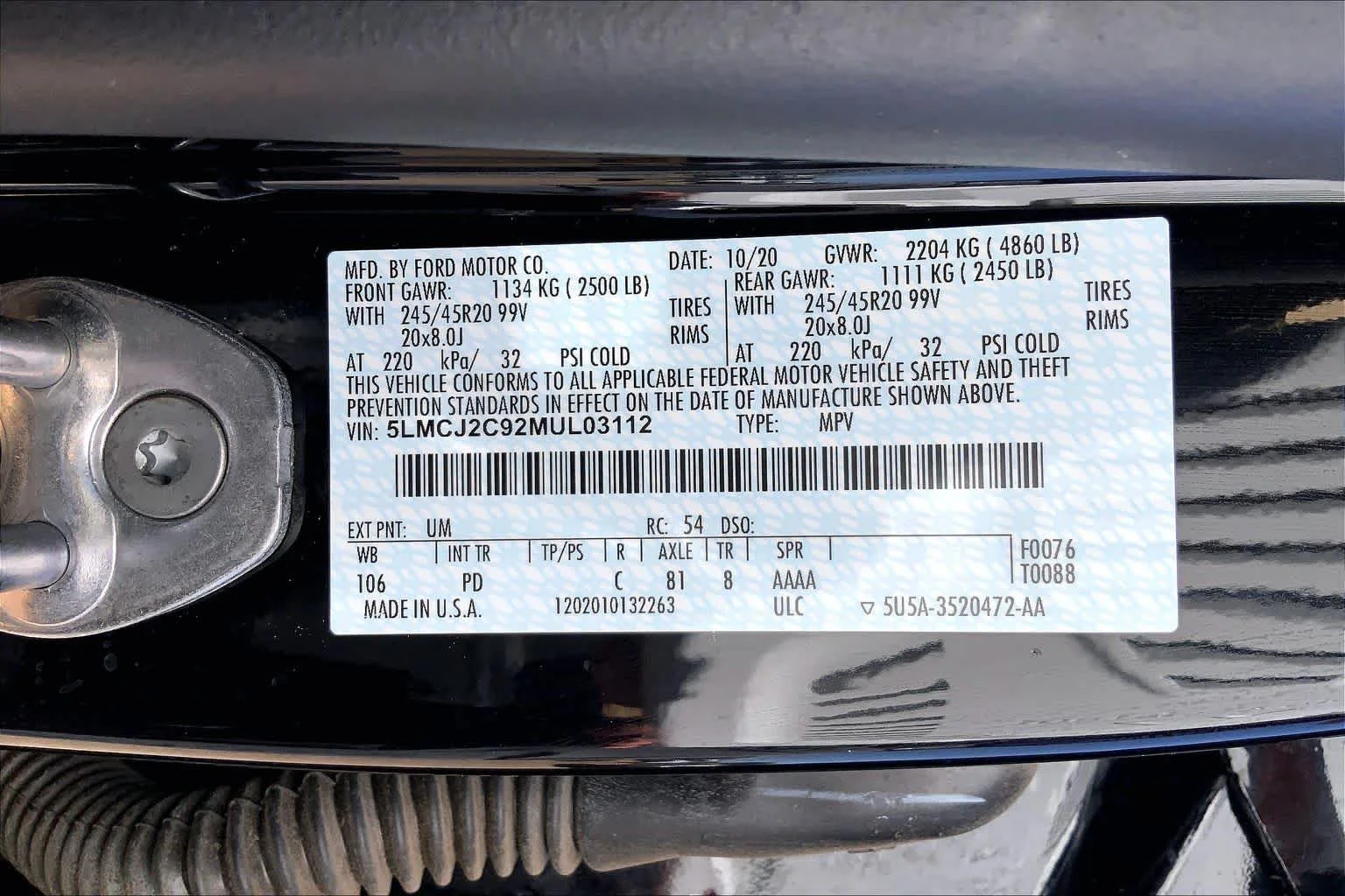 Used 2021 Infinite Black Lincoln Reserve image 37
