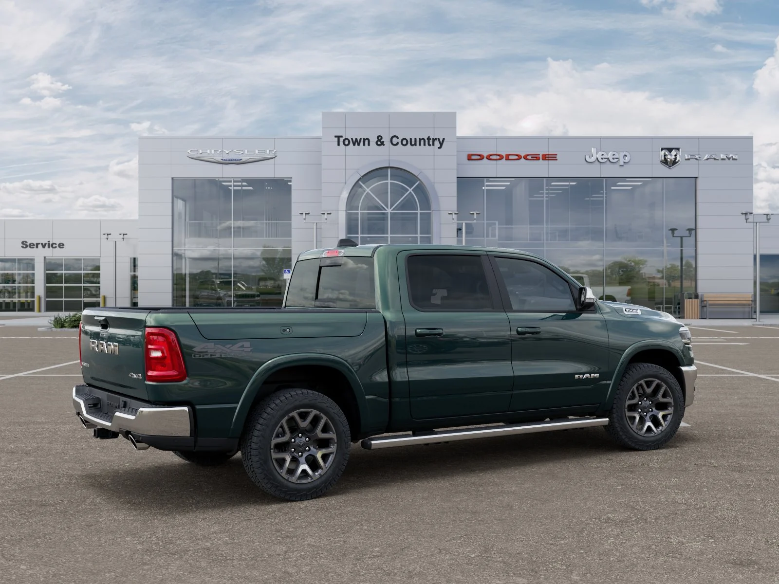 New 2026 Serrano-Green Metallic Exterior Paint RAM Laramie image 30