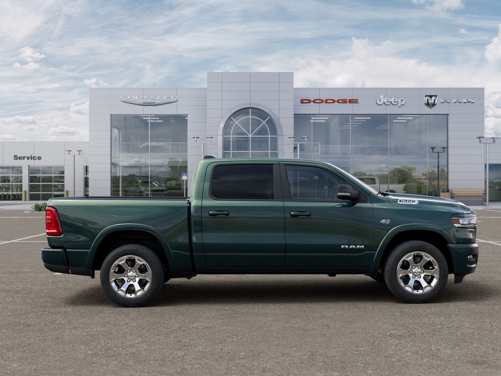 New 2026 Serrano-Green Metallic Exterior Paint RAM Big Horn/Lone Star image 52