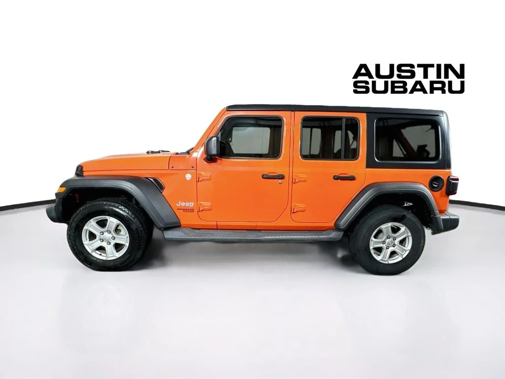 Used 2018 Orange Jeep Unlimited Sport S image 4