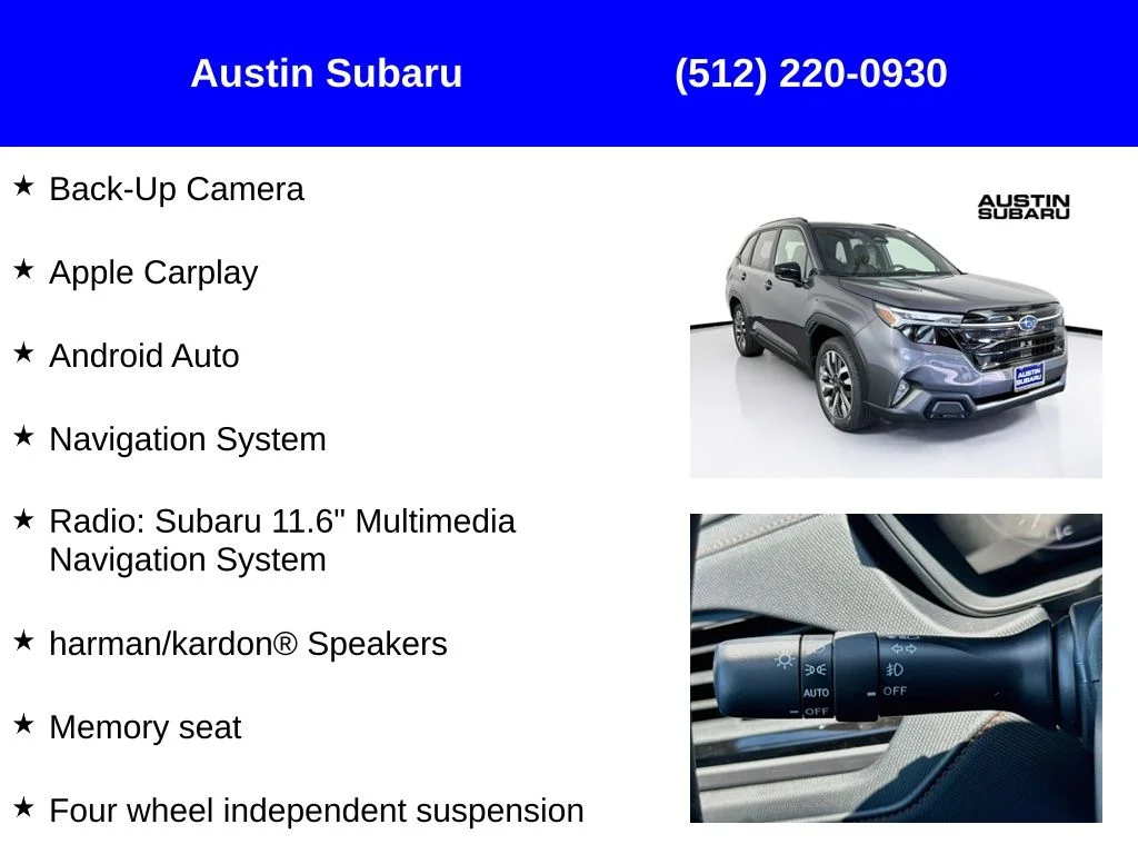 New 2026 Gray Subaru Touring image 9