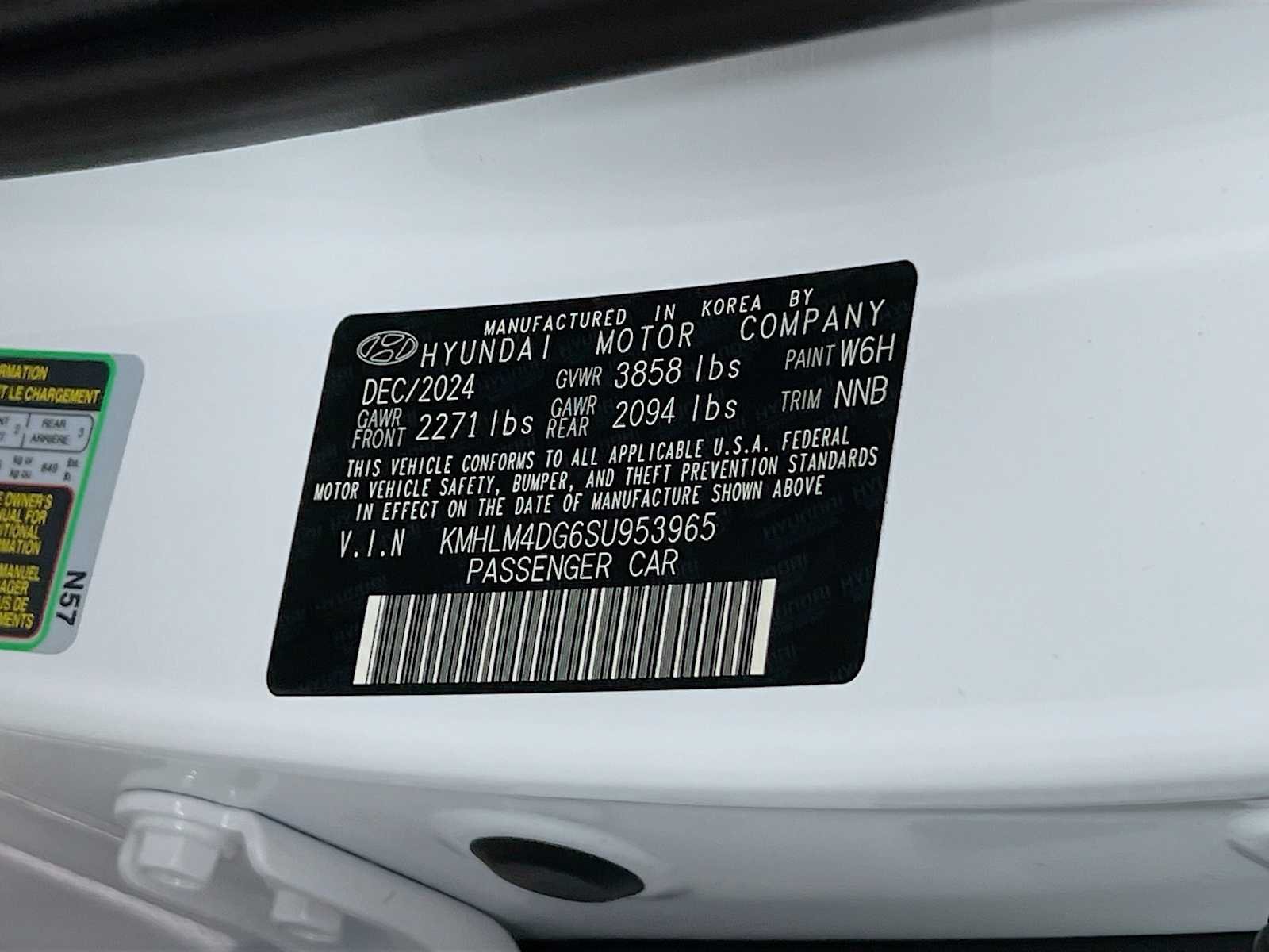 Used 2025 Serenity White Hyundai SEL Sport image 30