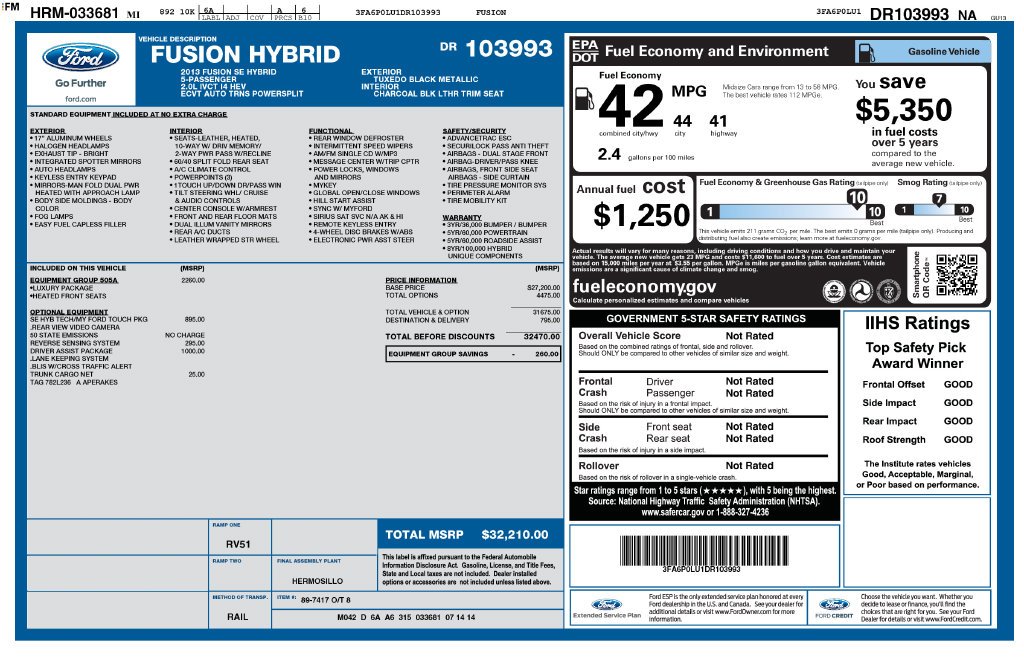 Used 2013 Black Ford SE image 4