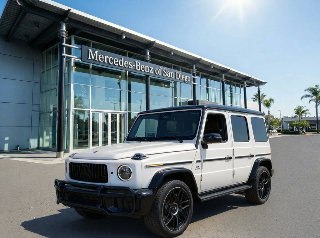 New 2027 MANUFAKTUR Moonlight White Metallic Mercedes-Benz AMG® G 63 SUV image 1