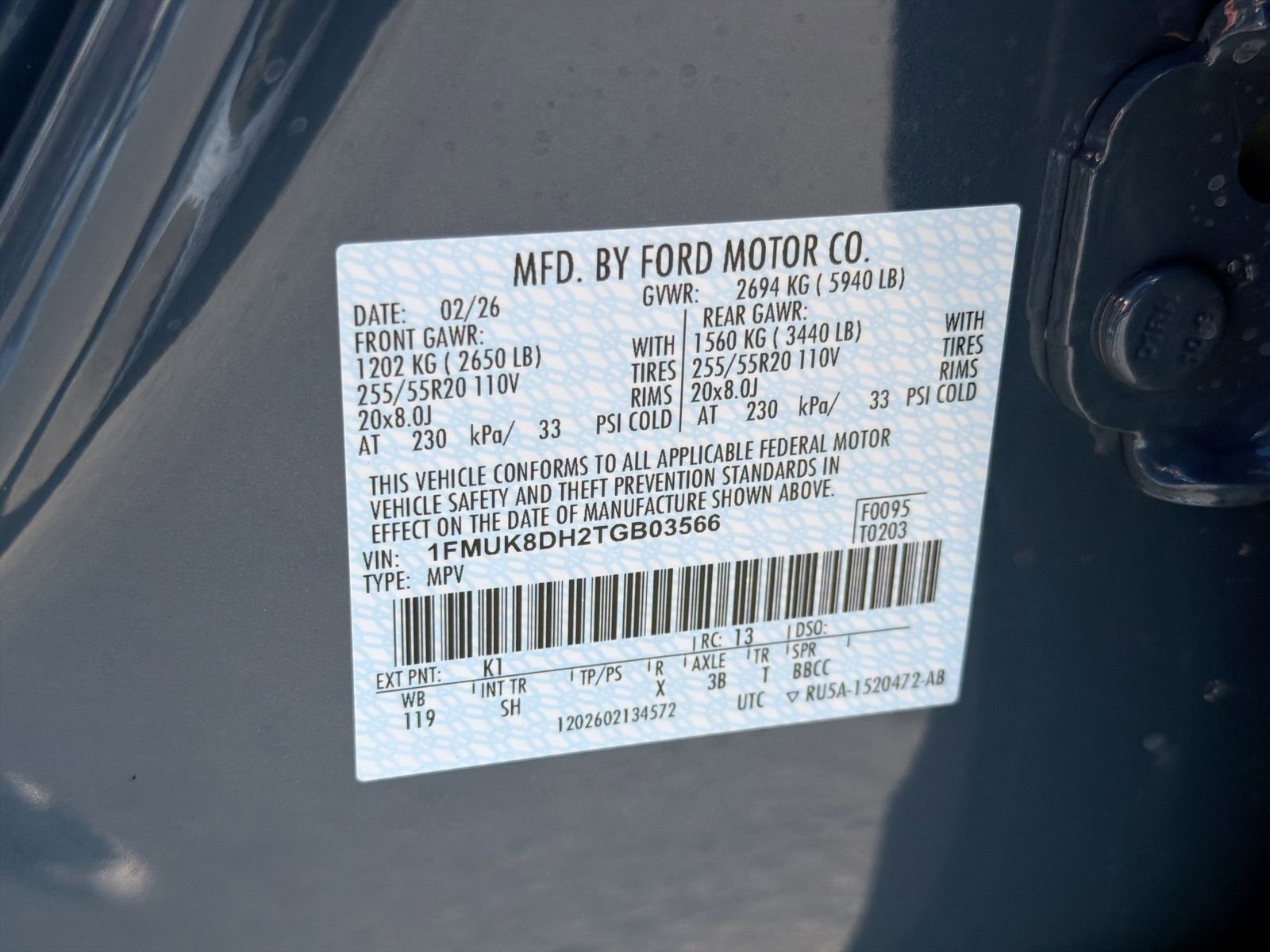 New 2026 Vapor Blue Metallic Ford Active image 40