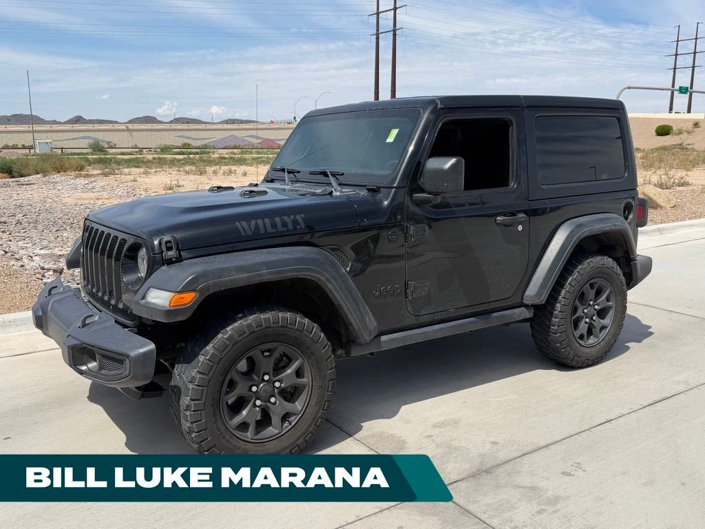 Certified Used 2022 Black Jeep Willys image 1
