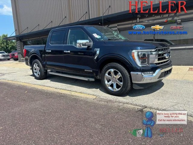 Used 2022 Antimatter Blue Metallic Ford LARIAT image 1