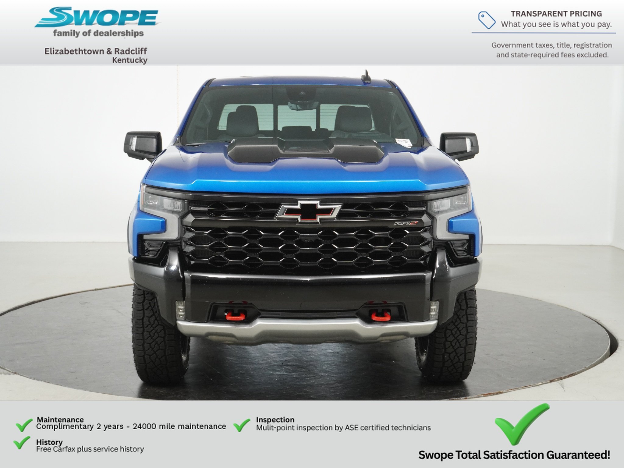 Used 2022 Glacier Blue Metallic Chevrolet ZR2 image 8