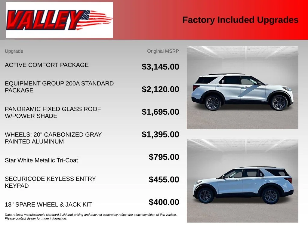 New 2026 Star White Metallic Tri-Coat Ford Active image 4