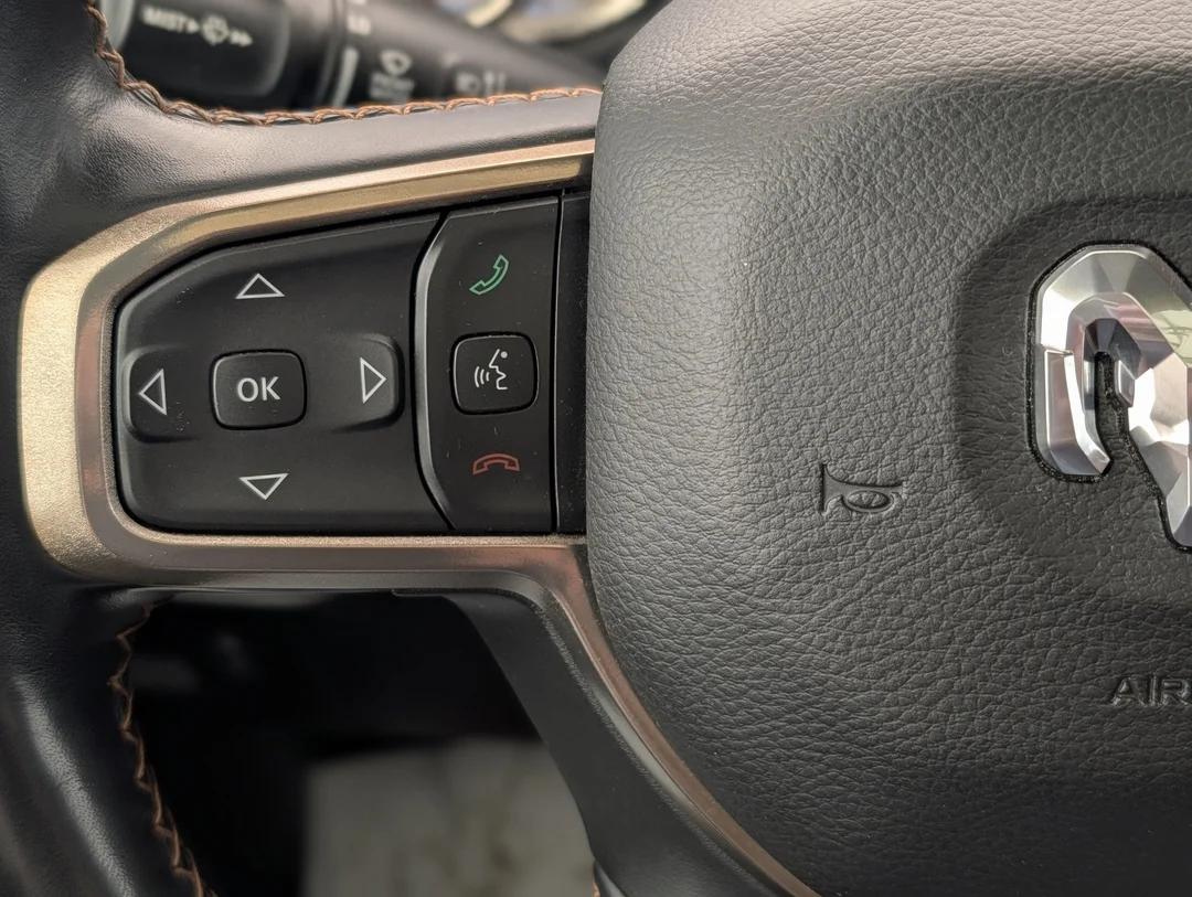 Used 2020 Silver RAM Longhorn - - 4x4 - EcoDiesel V6 - Panoramic Sunroof - Heated Leather Seats & More! image 17