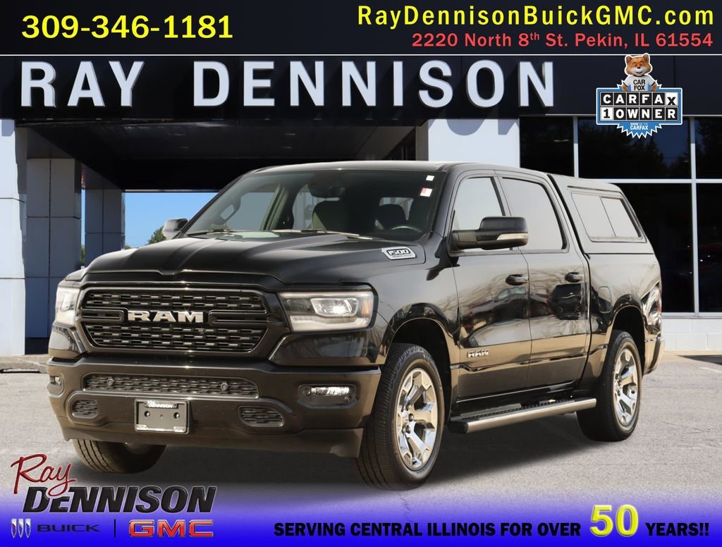 Used 2022 Diamond Black Crystal Pearlcoat Ram Big Horn image 3