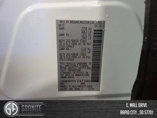 New 2026 White Nissan Rock Creek image 30