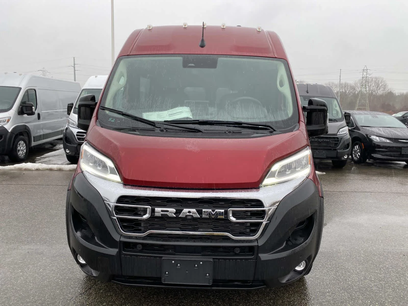 Used 2025 Deep Cherry Red Crystal Pearlcoat Ram SLT+ image 9