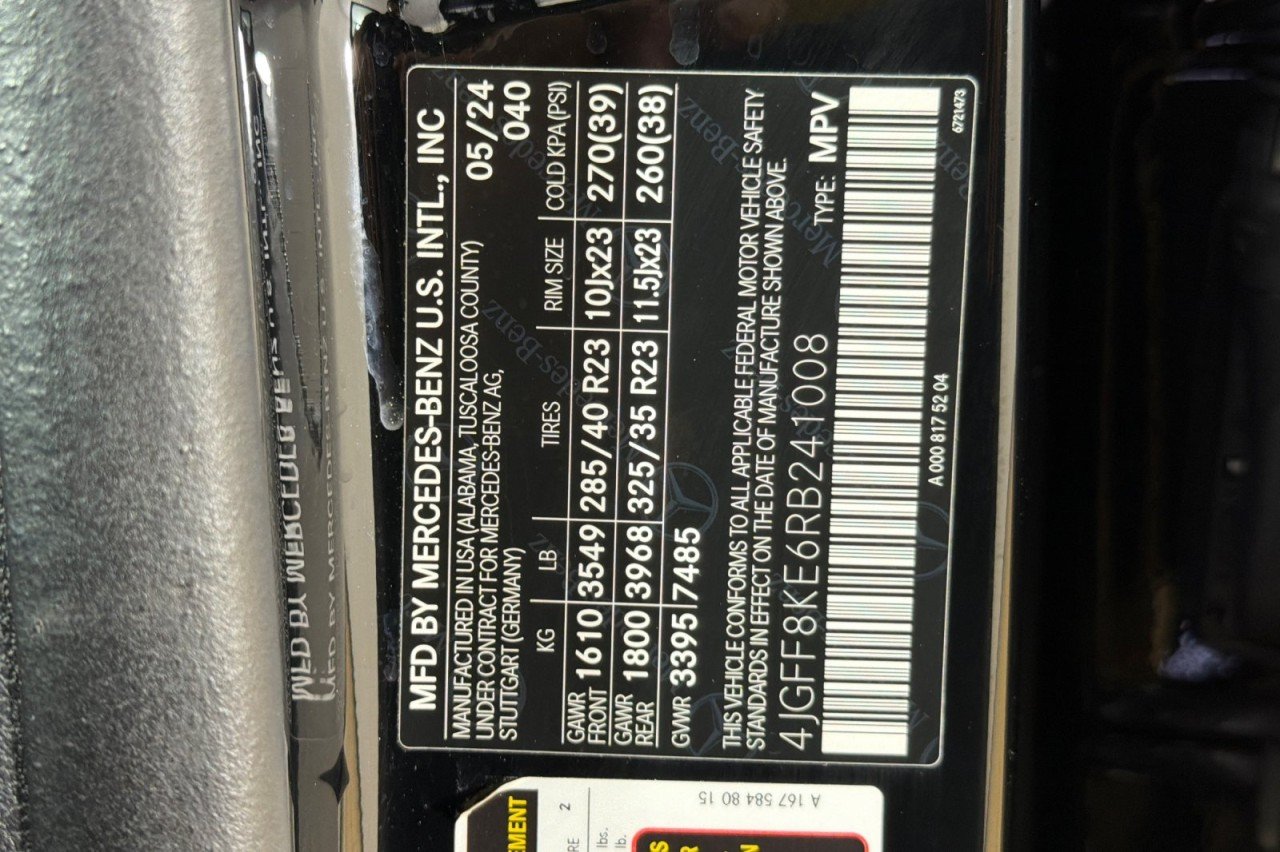 Certified Used 2024 Obsidian Black Metallic Mercedes-Benz AMG® GLS 63 image 27