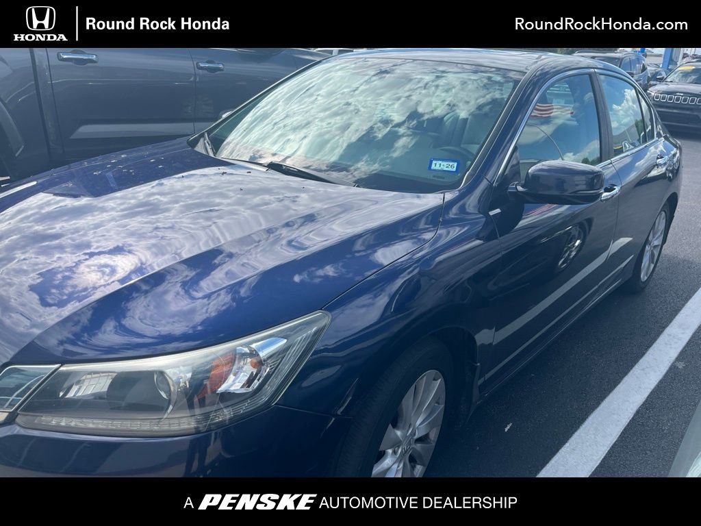 Used 2014 Obsidian Blue Pearl Honda EX-L image 1