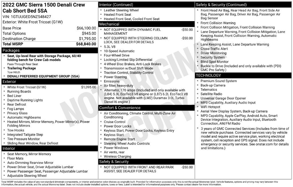 Used 2022 White GMC Denali image 23