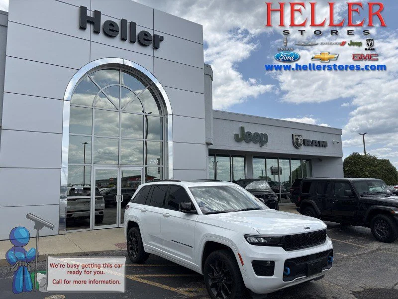 Used 2024 Bright White Clearcoat Jeep 4xe image 1