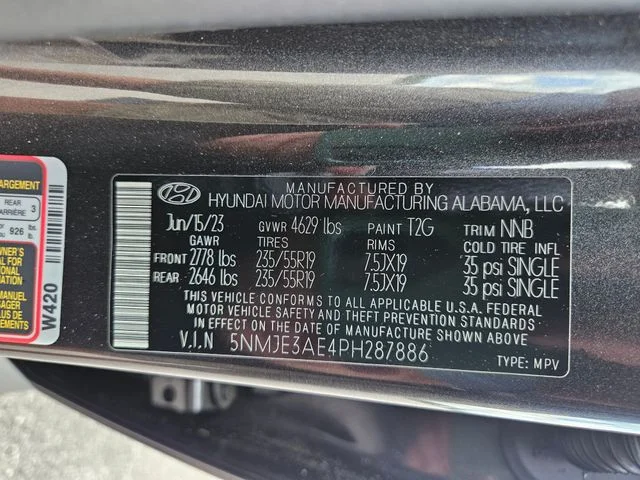Used 2023 Gray Hyundai Limited image 30