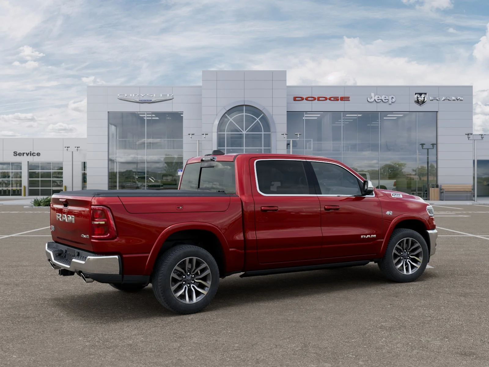 New 2026 Molten Red Pearl-Coat Exterior Paint RAM Longhorn image 38