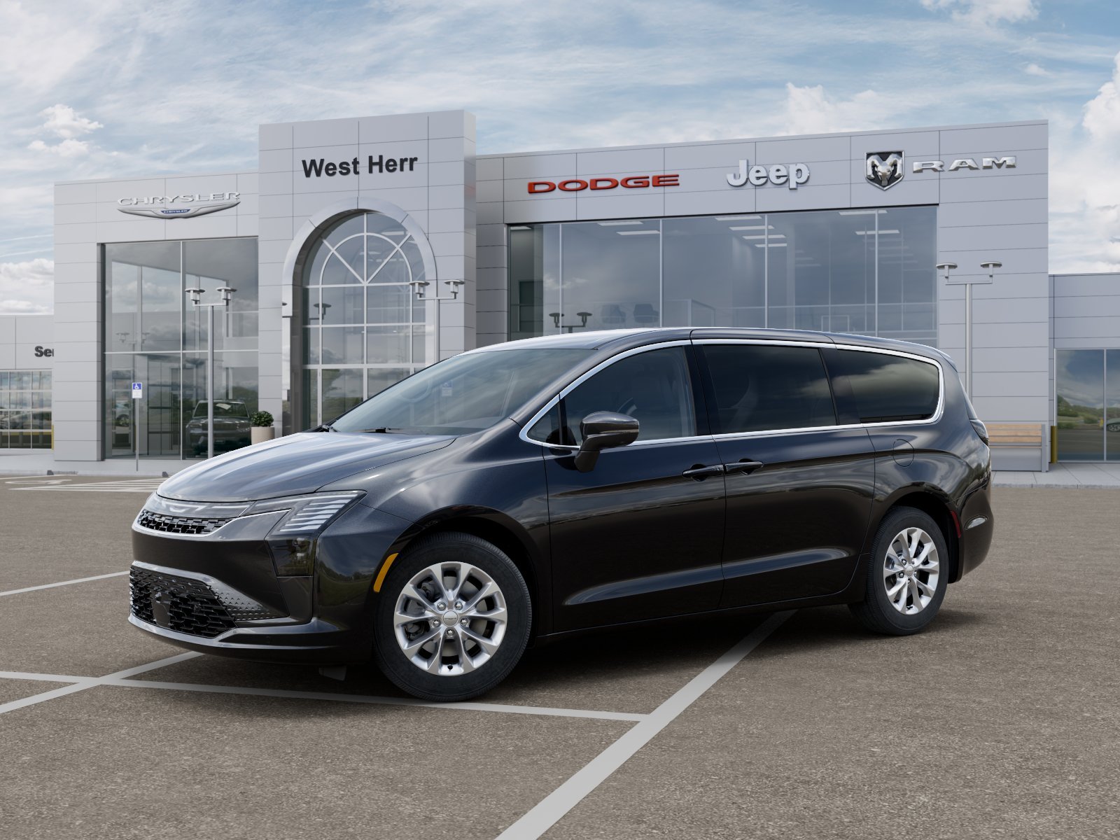 New 2027 Diamond Black Crystal Pearl-Coat Exterior Paint Chrysler Select image 2