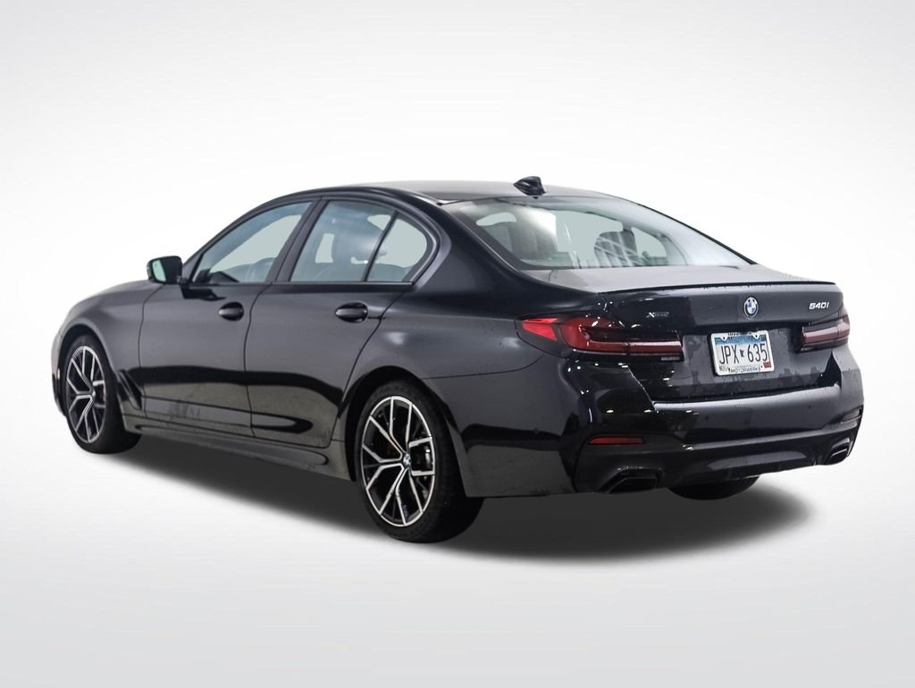 Certified Used 2023 Black Sapphire Metallic BMW 540i xDrive image 3