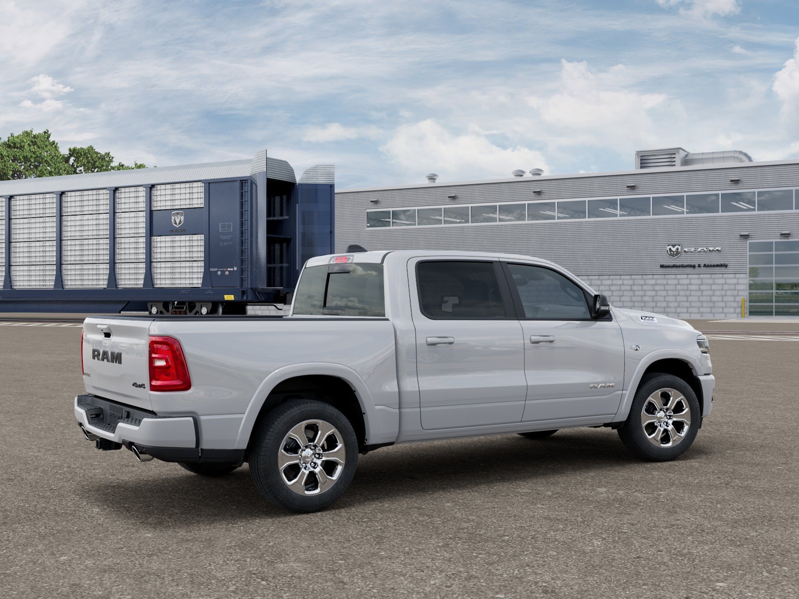 New 2026 Bright White Clear-Coat Exterior Paint RAM BIG HORN image 4